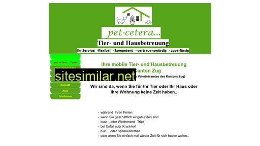 pet-cetera.ch alternative sites