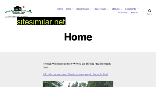 pfadiheim-hueb.ch alternative sites