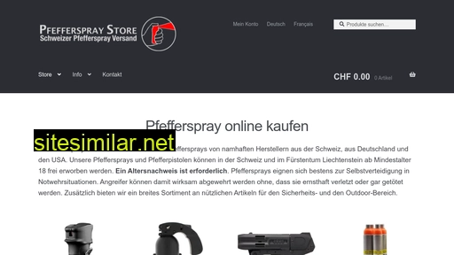 pfefferspray-store.ch alternative sites