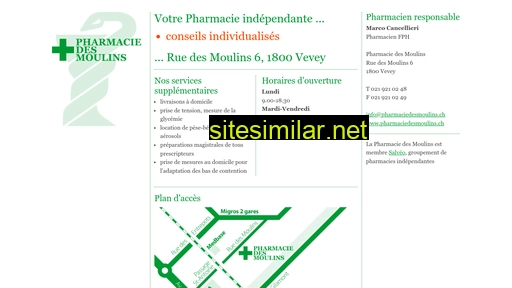 pharmaciedesmoulins.ch alternative sites