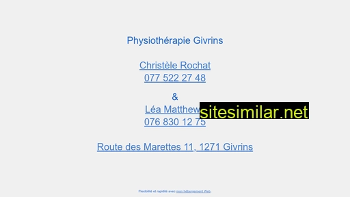 physiogivrins.ch alternative sites