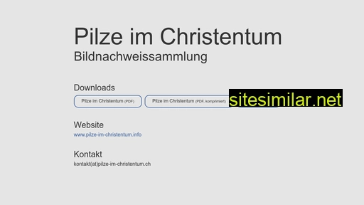 pilze-im-christentum.ch alternative sites