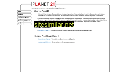 planet21.ch alternative sites