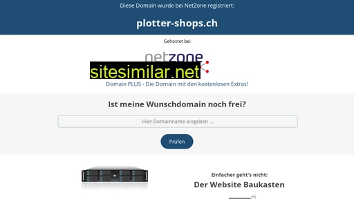 plotter-shops.ch alternative sites