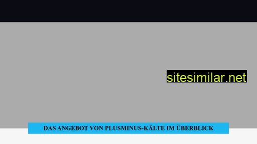 plusminus-kaelte.ch alternative sites