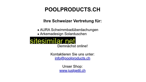 poolproducts.ch alternative sites