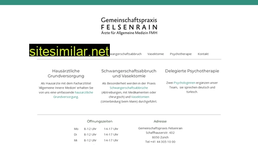 praxisfelsenrain.ch alternative sites