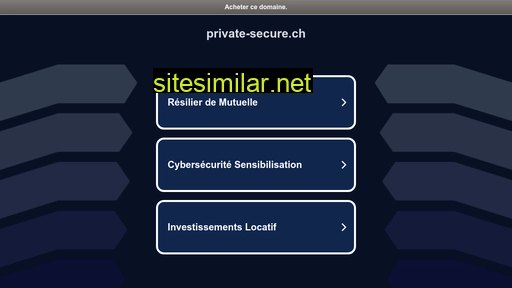 Private-secure similar sites