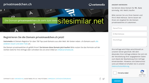 privatmaedchen.ch alternative sites