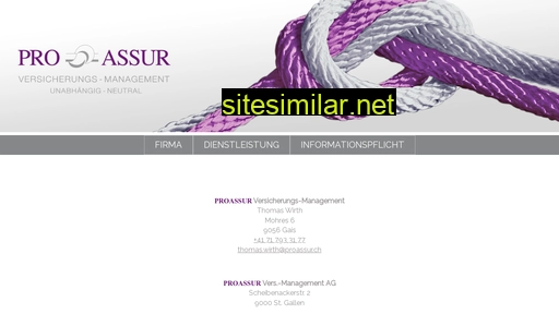 proassur.ch alternative sites