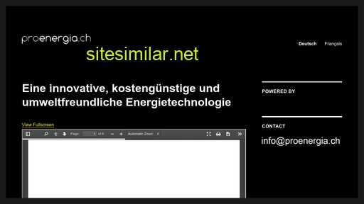 proenergia.ch alternative sites