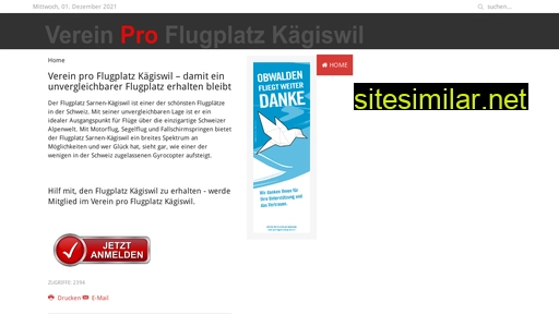 proflugplatzkaegiswil.ch alternative sites