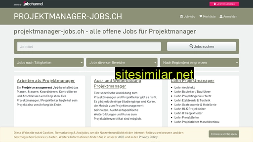 Projektmanager-jobs similar sites