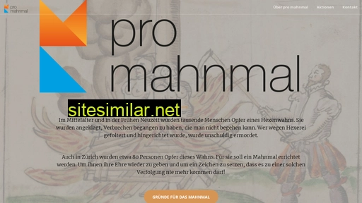 promahnmal.ch alternative sites