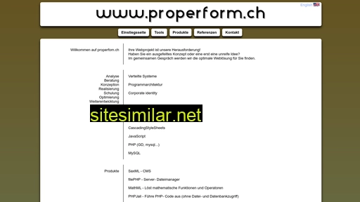 properform.ch alternative sites