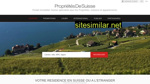 Proprietes-de-suisse similar sites