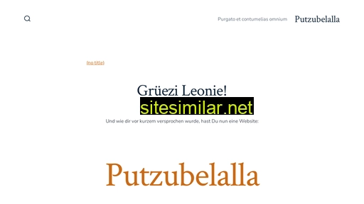putzubelalla.ch alternative sites