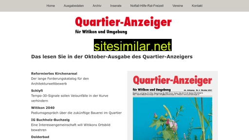 quartieranzeiger.ch alternative sites