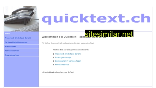 quicktext.ch alternative sites