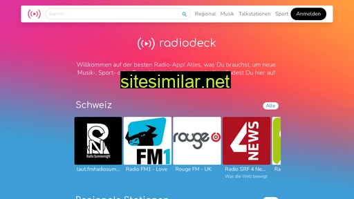 radiodeck.ch alternative sites