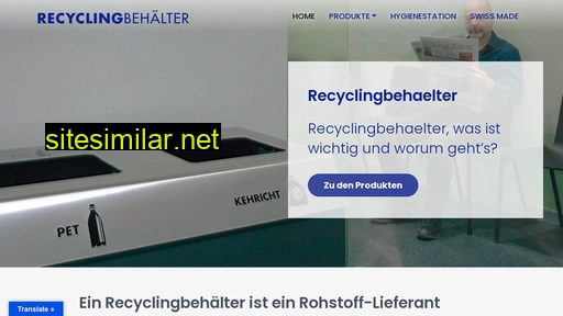 recyclingbehaelter.ch alternative sites
