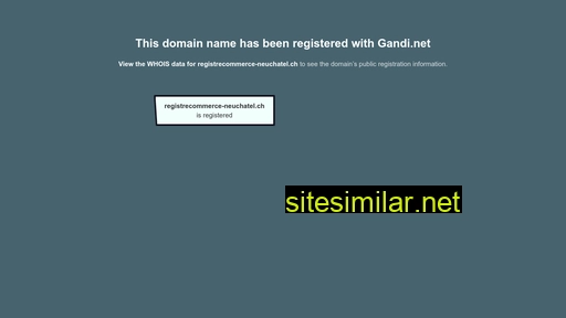 Registrecommerce-neuchatel similar sites