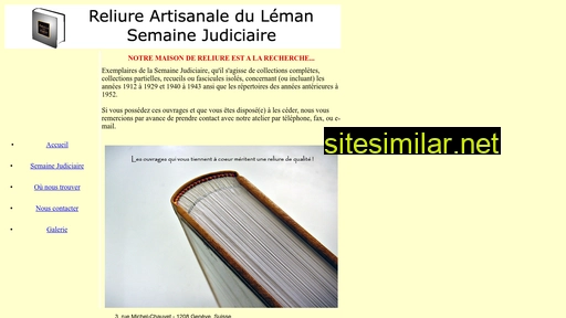 reliureduleman.ch alternative sites