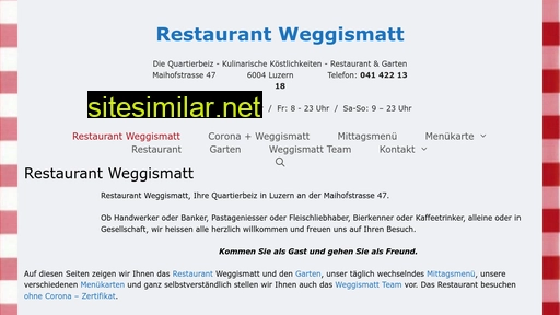 restaurant-weggismatt.ch alternative sites