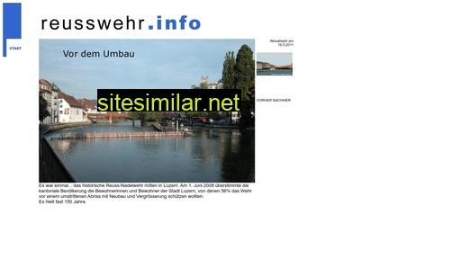 reusswehranlage.ch alternative sites
