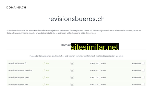 revisionsbueros.ch alternative sites