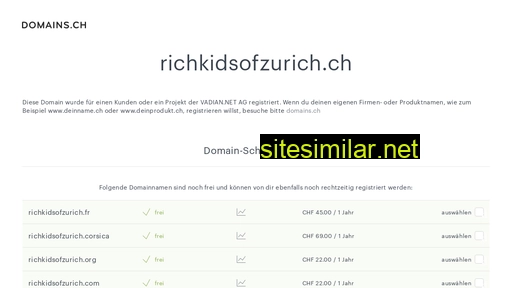 richkidsofzurich.ch alternative sites