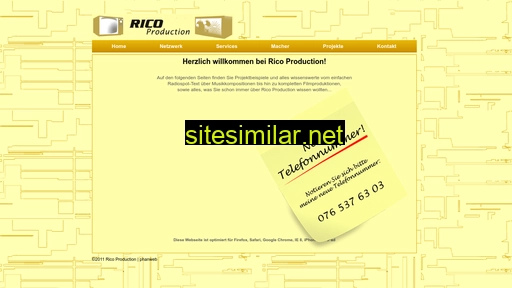 ricoproduction.ch alternative sites