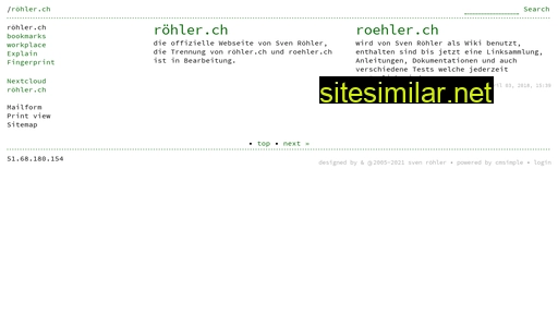 roehler.ch alternative sites