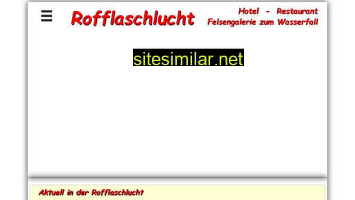 rofflaschlucht.ch alternative sites