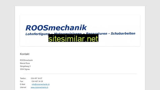 roosmechanik.ch alternative sites