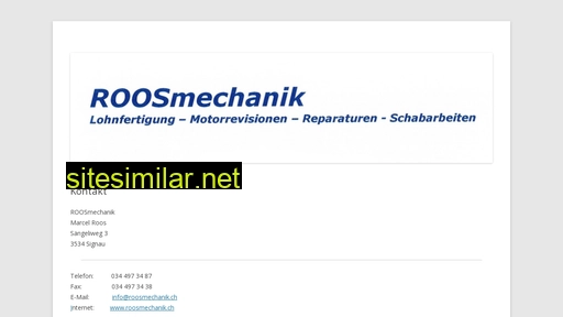 roos-mechanik.ch alternative sites