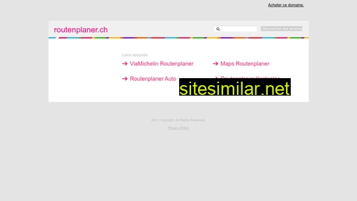 routenplaner.ch alternative sites