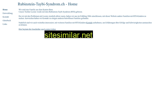Rubinstein-taybi-syndrom similar sites