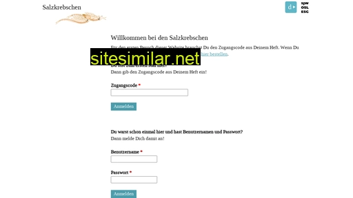salzkrebschen.ch alternative sites