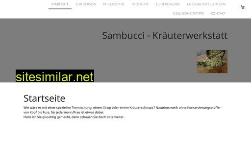 Sambucci-kraeuterwerkstatt similar sites