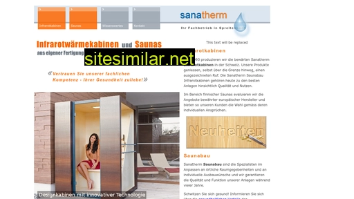 sanatherm.ch alternative sites