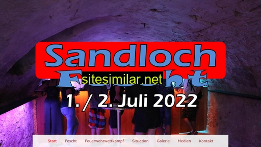 sandlochfescht.ch alternative sites