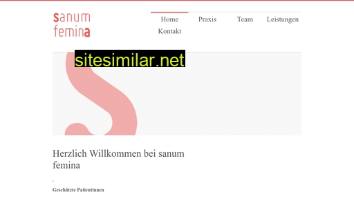 sanumfemina.ch alternative sites