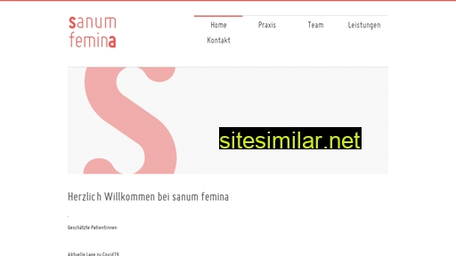 sanum-femina.ch alternative sites