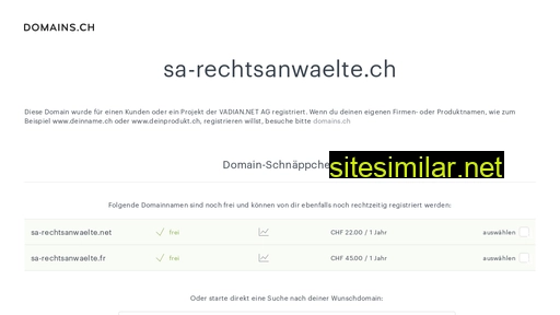 sa-rechtsanwaelte.ch alternative sites
