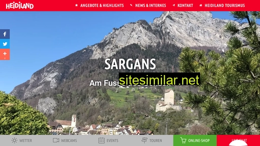 sargans-tourismus.ch alternative sites