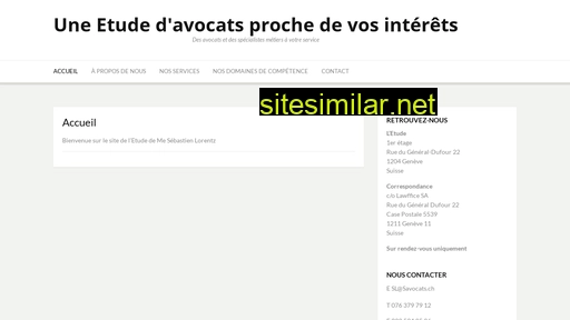 savocats.ch alternative sites