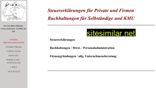 sbhaeusler.ch alternative sites