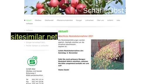schaefliobst.ch alternative sites