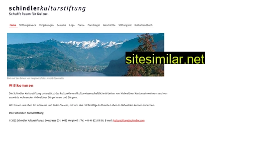 schindlerkulturstiftung.ch alternative sites